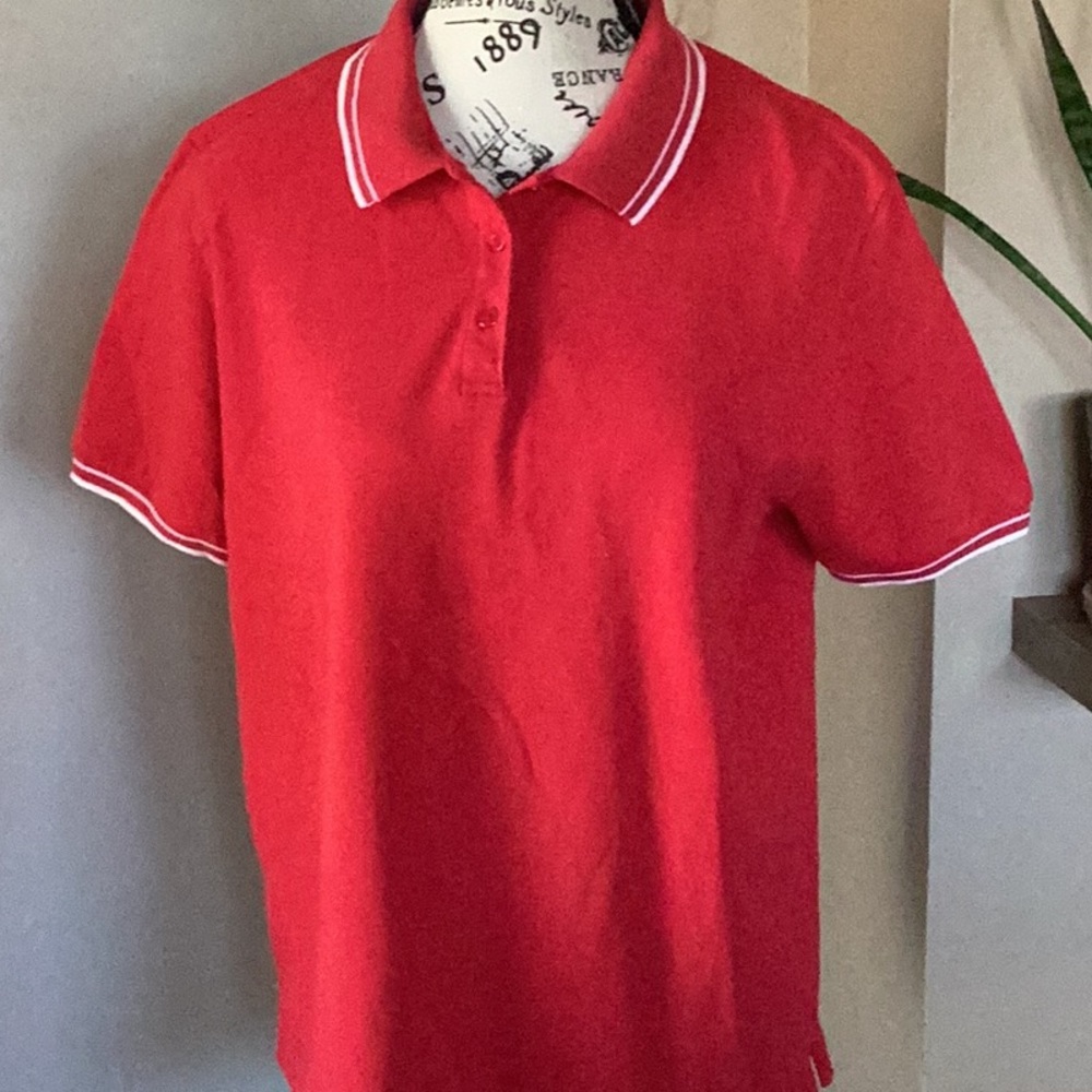 Red casual shirt